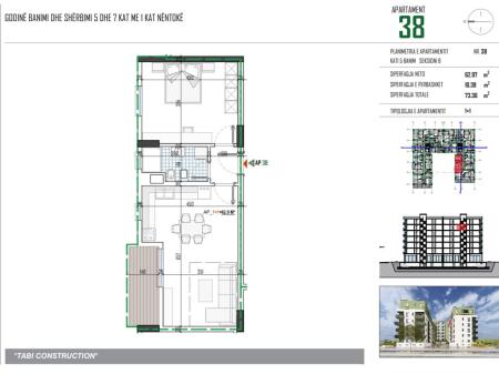 Appartamento 1+1 in vendita, Pakuqan presso Tabi Construction