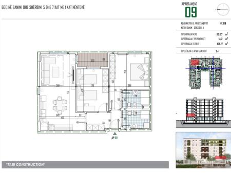 Appartamento 2+1+2 Bagni in Vendita, Pakuqan da Tabi Construction