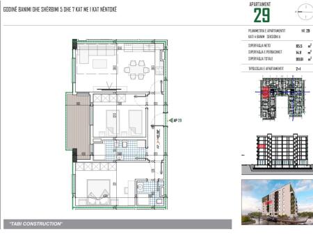 Appartamento 2+1+2 Bagni in Vendita, Pakuqan presso Tabi Construction