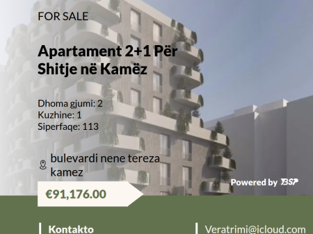 APARTMENT FOR SALE IN KAMEZ 2+1