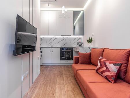 Me Qera apartament 1+1 Ndertim i 2021 - 📍Kompleksi MANGALEM - Ali Dem - Arreduar me Arkitekt || 37,000 ALL/Muaj
