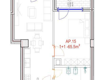 Vendesi in vendita 1+1+1 Balcone