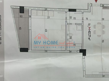 Apartament 1+1 ne Shitje ne Paskuqan