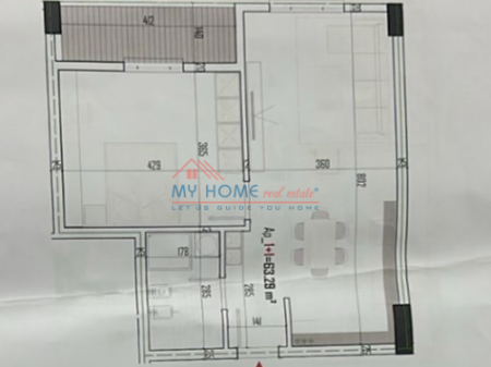 Apartament 1+1 ne Shitje ne Paskuqan