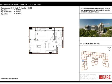 SHITET APARTAMENT 1+1 PASKUQAN 77.000 EURO