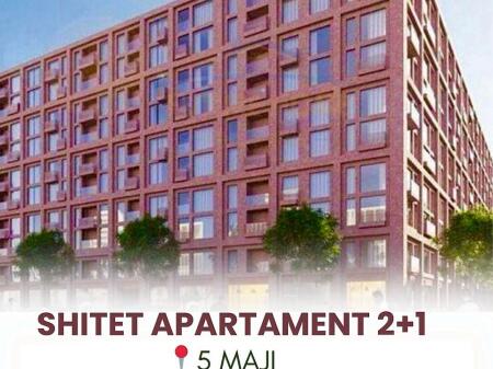 Shitet Apartament 2+1 në zonën 5 Maji