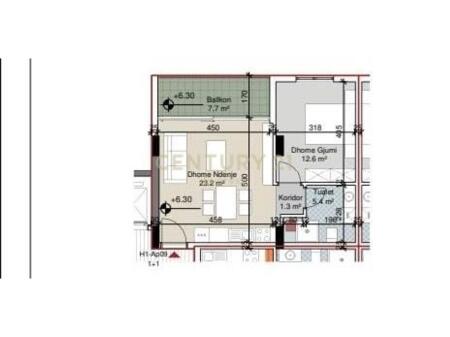 SHESIM APARTAMENT 1+1 NE " PORTO LALZI " HAMALLAJ!   145,000 €