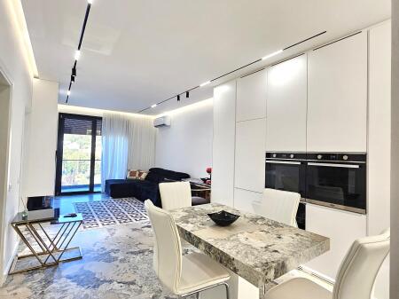 -FOR RENT 1+1 apartment + garage fully invested as for oneself with everything quality from the best brands AT DRY LAKE