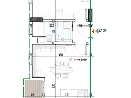 Shitet, Apartament 1+1, Paskuqan, Kompleksi “Paion”.