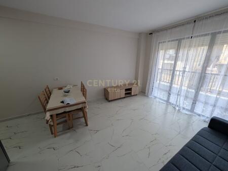 Apartment 1+1 with parking space for rent on Durres Street.
