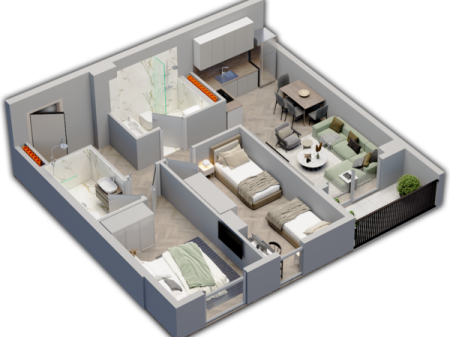 Shitet Apartament 2+1, Univers City, Tiranë