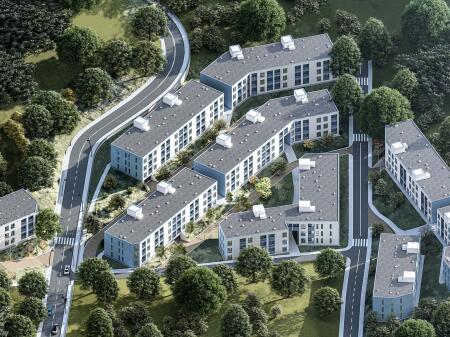Shes apartament 1+1 me hipoteke tek kompleksi OxA ne Rrugen Dalip Topi, Fresk.
