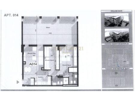 Apartament 2+1 në shitje te Qendra Tregtare QTU -Univers City, Tiranë