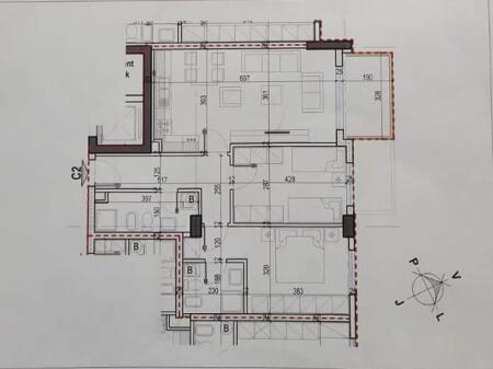 Apartamente 2+1+2wc per Shitje ne Laprake tek Kompleksi Aura (ID 41212065)