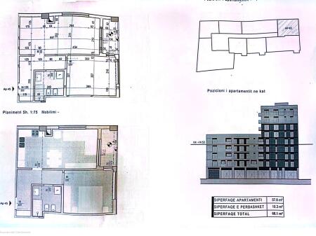 Shitet Apartament 1+1 - Prane Bulevardit te Ri