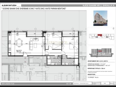 Apartment 2+1 for sale Bulevardi i Ri 204,800 €
