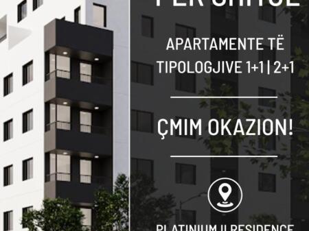APPARTAMENTO 1+1 IN VENDITA NELLA RESIDENZA PLATINIUM II A PASKUQAN! 85.000 €