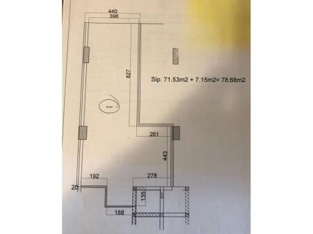 MYSLYM SHYRI, WE RENT SERVICE UNIT CORNER/GLASS FACADE - 79 M2! GROUND FLOOR!