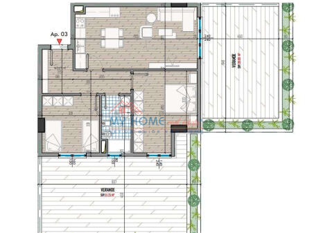 Appartamento 2+1 in vendita Complesso Univers City Tirana