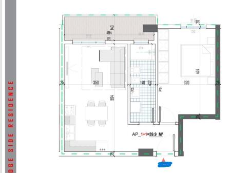 APPARTAMENTO 1+1 IN VENDITA, BRIDGESIDE RESIDENCE ‼️