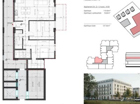 SHITET APARTAMENT 2+1+2 SAUK 205.000 EURO