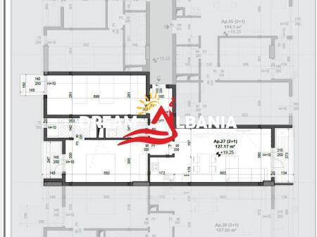 Apartment 2+1+2wc+3Balconies for sale at Aviation Field, Simon Gjoni street (ID 41212061)
