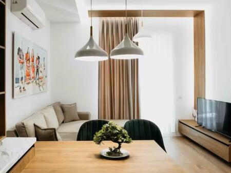 🏢In the Siri Kodër area, at Rezidenca Siri, a 1+1 apartment is for rent, fully furnished. 590€uro