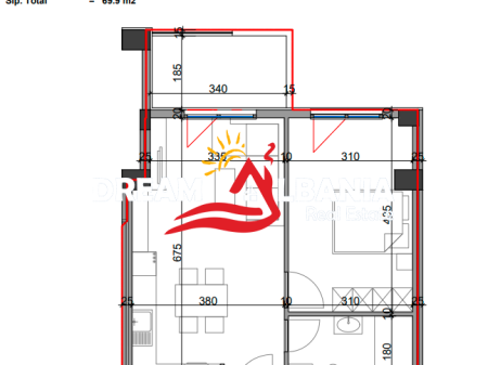 Apartamente 1+1 në shitje te Viva Residence pranë Globe, Tiranë (ID 4111961)