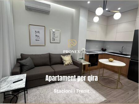 Apartament 1+1 per qira tek Stacioni i Trenit