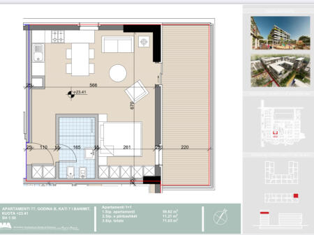 For sale 1+1 finished+parking space. Univers City