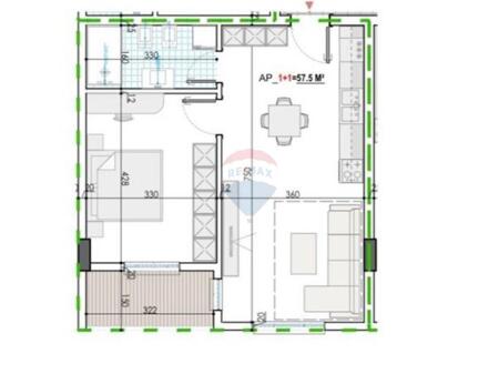 APARTMENT 1+1 FOR SALE KAMEZ