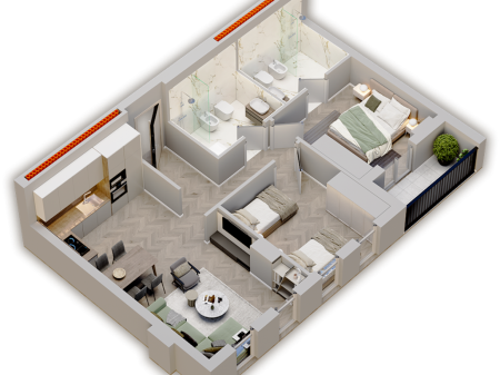 🏠 In vendita, Appartamento 2+1 – 8° piano