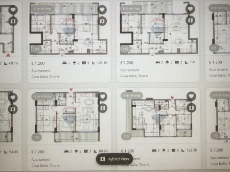 Mundesi kreditimi/Apartamente ne shitje 2+1&1+1 prane Casa Italias!