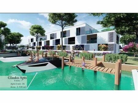 Apartament 2+1+2 me verande ne Turquoise Marina, Hamallaj