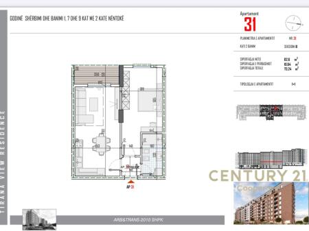 Tirana View Residence – Apartment 1+1 in Paskuqan!