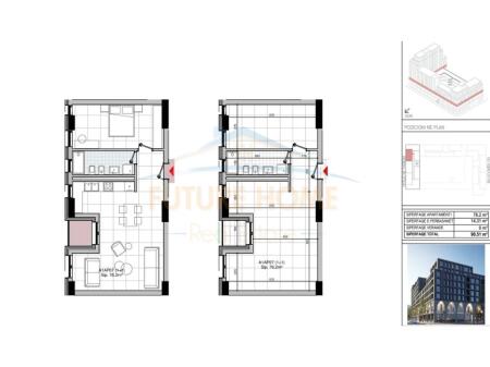 Shitet, Apartament 1+1+Post Parkimi, Bulevardi i Ri, Tiranë.