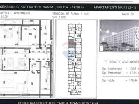Apartment 2+1 For Sale ,At the Boulevard