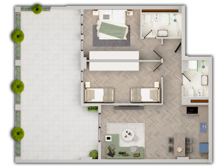 🏡 SHITET APARTAMENT 2+1 | Kati 7 | Orientim Perëndim