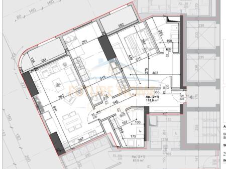Apartment 2+1+2, for sale at Bazaar Gate, Pazari i Ri Tirana.