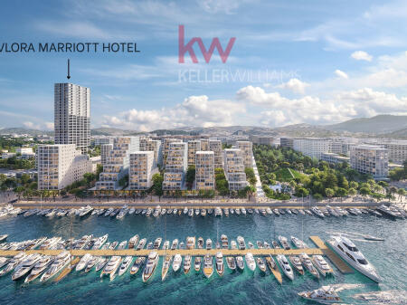 APARTMENT FOR SALE 1+1 VLORA MARINA FIRST LINE TO THE SEA
