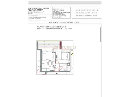 KOMPLEKSI KIKA 2, APARTAMENT 1+1 PER QIRA