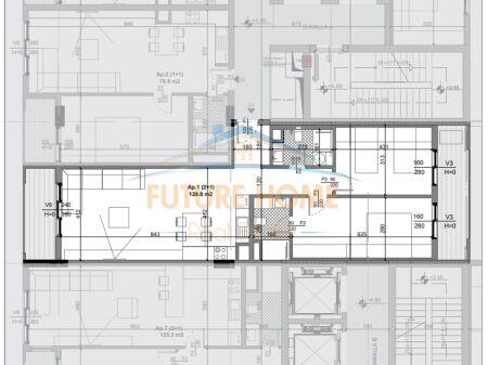 Disponiamo di un appartamento 2+1+2 in vendita presso Quad Residence, Kamez.