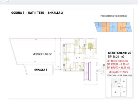 Appartamento Astir 2+1 +Veranda in vendita