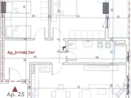 APPARTAMENTO 2+1 IN VENDITA PASKUQAN 113.000 EURO