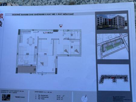 Shitet apartament 2+1+Ballkon Ne Kamez.