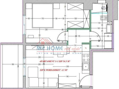 Apartament 1+1 ne shitje tek Komuna e Parisit