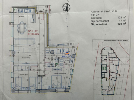 FOR SALE APARTMENT 2+1+BALCONY "ALI VISHA STREET, ALIDEM" 192,000 EURO