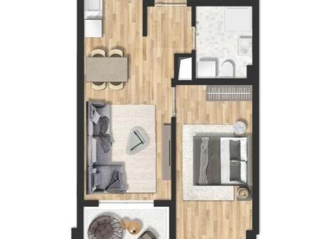 APARTMENT 1+1 GOLEM JUST FINISHED