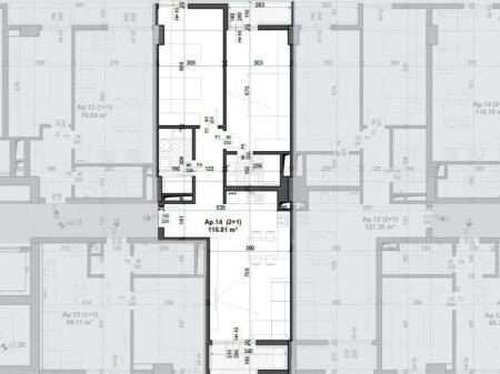 Apartment 2+1+2 for Sale - Aviation Field, Meis Garden