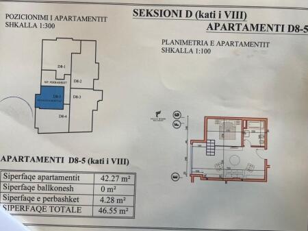 FOR SALE DUPLEX APARTMENT 3+1+2 YZBERISHT 155,000 EURO